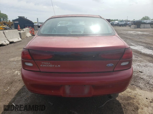 1997 Ford Escort LX with VIN 1FALP13P1VW289066, listed as a Copart auction lot 40841824 with 48,180 mi miles and Non Repairable. Bid and sale history available at DreamBid. Image 6.