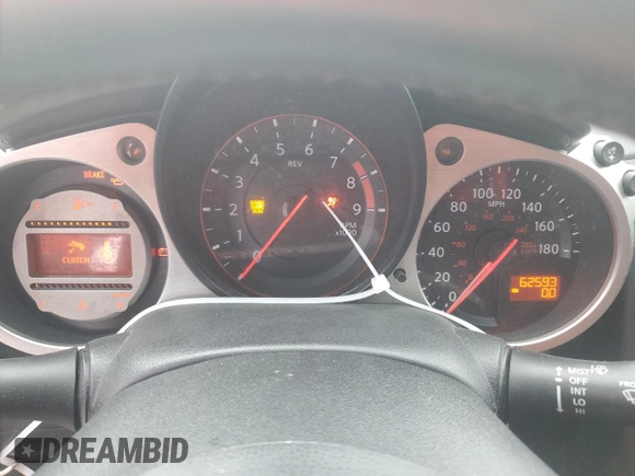 2012 Nissan 370Z Touring with VIN JN1AZ4EH4CM564606, listed as a Copart auction lot 72607824 with 62,593 mi miles and Salvage Title. Bid and sale history available at carsss.com. Image 9.
