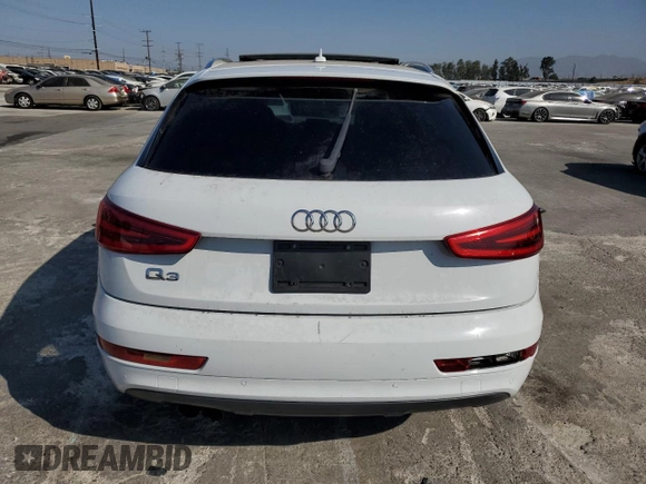 2015 Audi Q3 Prestige with VIN WA1FFCFS5FR008970, listed as a Copart auction lot 63481644 with 103,795 mi miles and Salvage title. Bid and sale history available at DreamBid. Image 6.