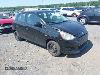 2015 Mitsubishi Mirage DE with VIN ML32A3HJ3FH012533, listed as a IAAI auction lot 42556502 with 155,594 mi miles and . Bid and sale history available at DreamBid. Image 1.