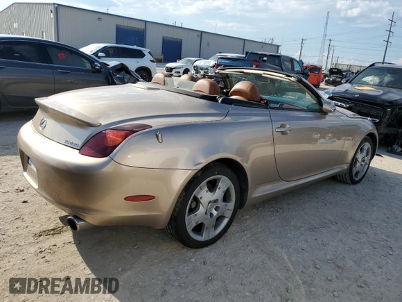 2005 Lexus SC 430 with VIN JTHFN48Y650069276, listed as a Copart auction lot 70471214 with Not Provided miles and Salvage Title. Bid and sale history available at DreamBid. Image 3.
