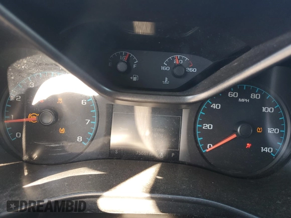 2017 Chevrolet Colorado 2WD WT with VIN 1GCGSBEA8H1308464, listed as a Copart auction lot 80917194 with 75,661 mi miles and Salvage title. Bid and sale history available at DreamBid. Image 9.