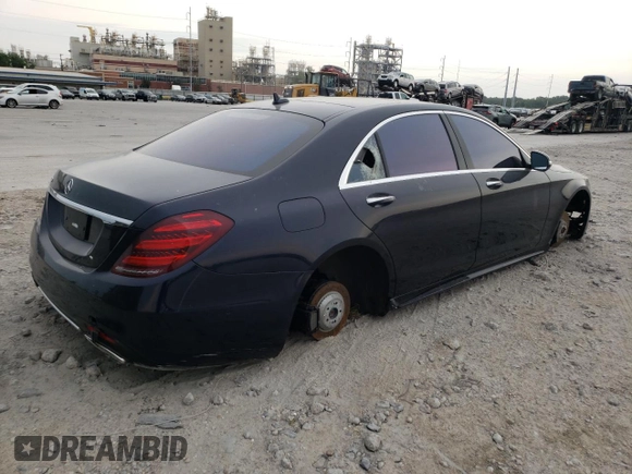 2020 Mercedes-Benz S-Class S 450 with VIN WDDUG6GB5LA527303, listed as a Copart auction lot 56611584 with 0 mi miles and Salvage Title. Bid and sale history available at carsss.com. Image 3.