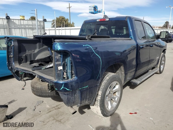 2021 Ram 1500 Big Horn with VIN 1C6RRFBGXMN834819, listed as a Copart auction lot 43415975 with 33,102 mi miles and Salvage Title. Bid and sale history available at carsss.com. Image 3.