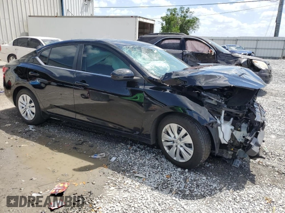 2023 Nissan Sentra S with VIN 3N1AB8BV4PY307793, listed as a Copart auction lot 51615805 with 22,590 mi miles and Non Repairable. Bid and sale history available at DreamBid. Image 4.