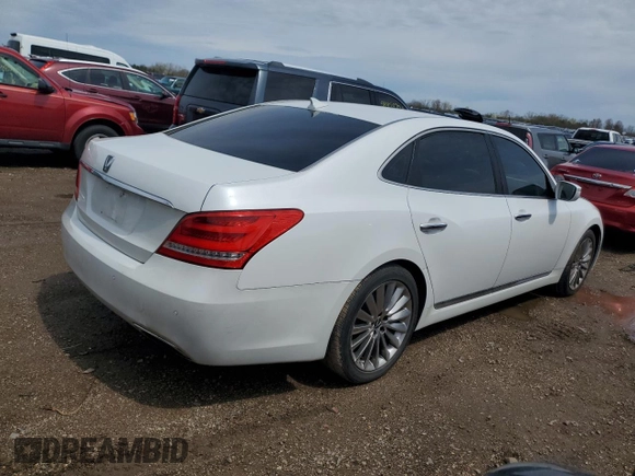 2014 Hyundai Equus Signature with VIN KMHGH4JH2EU074924, listed as a Copart auction lot 53826505 with 186,697 mi miles and Clean Title. Bid and sale history available at DreamBid. Image 3.