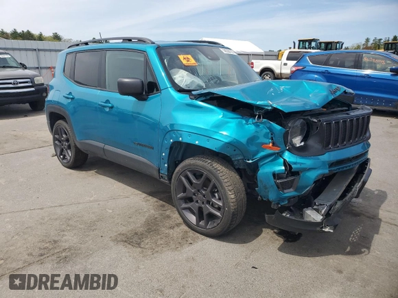 2021 Jeep Renegade 80th Anniversary with VIN ZACNJDBB3MPN31456, listed as a Copart auction lot 56538105 with Not provided miles and Salvage title. Bid and sale history available at DreamBid. Image 4.