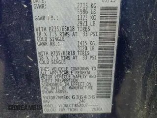 2019 Nissan Pathfinder SV z VIN 5N1DR2MM8KC636436, wystawiony jako Copart lot #59917995 z przebiegiem Nie podano mil oraz Szkoda całkowita • Salvage title. Historia ofert i sprzedaży dostępna na DreamBid. Obrazek 13.