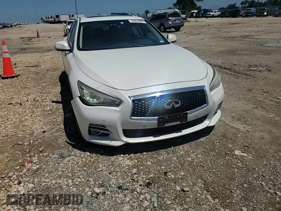 2014 Infiniti Q50 Sport with VIN JN1BV7AR6EM695314, listed as a Copart auction lot 59953085 with 161,085 mi miles and Clean title. Bid and sale history available at DreamBid. Image 13.