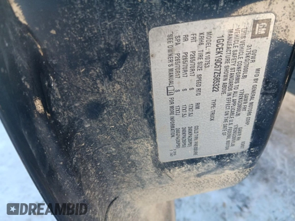 2007 Chevrolet Silverado 1500 Work Truck with VIN 1GCEK19C67Z585322, listed as a Copart auction lot 49330805 with 233,005 mi miles and Salvage Title. Bid and sale history available at carsss.com. Image 12.