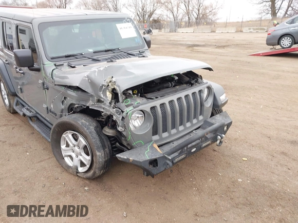 2022 Jeep Wrangler Unlimited Willys Sport with VIN 1C4HJXDM7NW151427, listed as a IAAI auction lot 41714749 with 39,130 mi miles and . Bid and sale history available at DreamBid. Image 6.