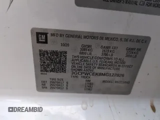 2021 Chevrolet Silverado 1500 LT with VIN 3GCPWCEK8MG122826, listed as a Copart auction lot 51764415 with 109,264 mi miles and Salvage Title. Bid and sale history available at DreamBid. Image 14.