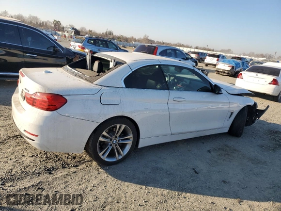 2015 BMW 4 Series 428i z VIN WBA3V5C58FP752609, wystawiony jako Copart lot #43005435 z przebiegiem Nie podano mil oraz Szkoda całkowita • Salvage title. Historia ofert i sprzedaży dostępna na DreamBid. Obrazek 3.