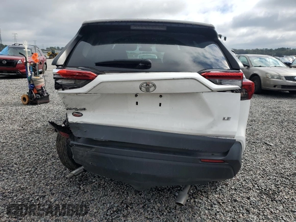 2020 Toyota RAV4 LE with VIN 2T3H1RFV7LC072029, listed as a Copart auction lot 46343735 with 57,507 mi miles and Non Repairable. Bid and sale history available at DreamBid. Image 6.