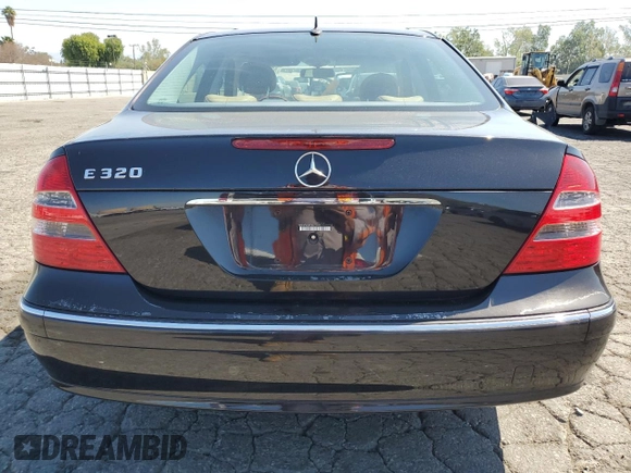 2005 Mercedes-Benz E 320 with VIN WDBUF65J55A675993, listed as a Copart auction lot 52446015 with 64,459 mi miles and Salvage Title. Bid and sale history available at DreamBid. Image 6.
