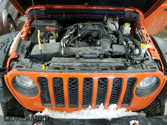 2023 Jeep Gladiator Rubicon with VIN 1C6JJTBG9PL581012, listed as a Copart auction lot 44512095 with 19,969 mi miles and Non repairable. Bid and sale history available at DreamBid. Image 11.
