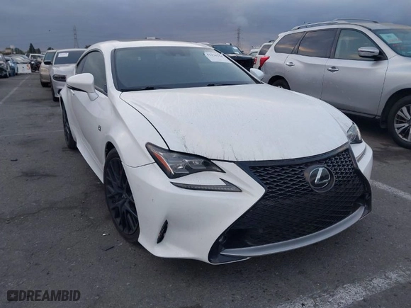 2018 Lexus RC with VIN JTHHZ5BC1J5018037, listed as a IAAI auction lot 41696156 with 122,061 mi miles. Bid and sale history available at carsss.com. Image 1.