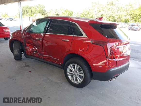 2024 Cadillac XT5 FWD Luxury with VIN 1GYKNAR42RZ738679, listed as a IAAI auction lot 42355530 with 14,660 mi miles and . Bid and sale history available at DreamBid. Image 3.
