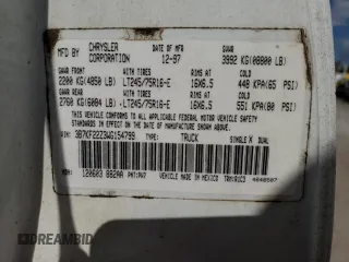 1998 Dodge Ram 2500 with VIN 3B7KF22Z3WG154799, listed as a Copart auction lot 74518964 with 158,577 mi miles and Salvage Title. Bid and sale history available at carsss.com. Image 12.