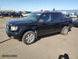 2012 Honda Ridgeline RTS with VIN 5FPYK1F47CB454949, listed as a Copart auction lot 76261464 with 75,917 mi miles and Clean Title. Bid and sale history available at carsss.com. Image 1.