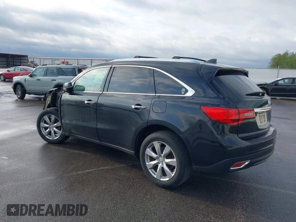 2015 Acura MDX Advance/Entertainment Pkg with VIN 5FRYD4H82FB002205, listed as a IAAI auction lot 42076335 with 167,426 mi miles. Bid and sale history available at carsss.com. Image 3.