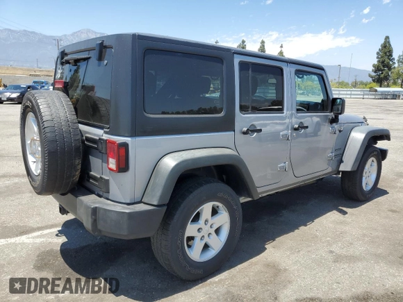 2014 Jeep Wrangler Unlimited Sport with VIN 1C4HJWDG1EL221302, listed as a Copart auction lot 63331015 with 213,912 mi miles and Salvage title. Bid and sale history available at DreamBid. Image 3.