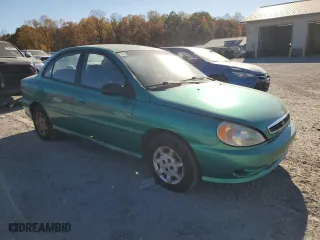 2001 Kia Rio with VIN KNADC123016049295, listed as a Copart auction lot 77770704 with 76,425 mi miles and Clean Title. Bid and sale history available at carsss.com. Image 4.