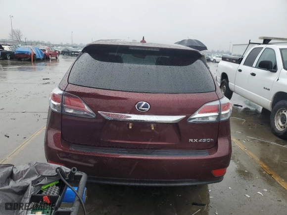 2013 Lexus RX 450h with VIN JTJZB1BA3D2008761, listed as a Copart auction lot 87457814 with 0 mi miles and Salvage Title. Bid and sale history available at carsss.com. Image 6.