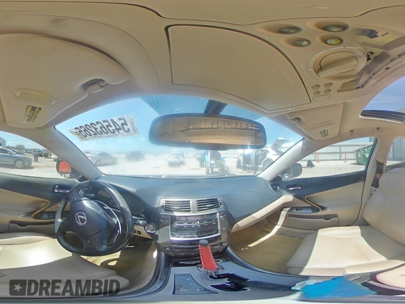 2006 Lexus IS 250 with VIN JTHBK262665022280, listed as a Copart auction lot 54563265 with 196,580 mi miles and Salvage Title. Bid and sale history available at DreamBid. Image 15.