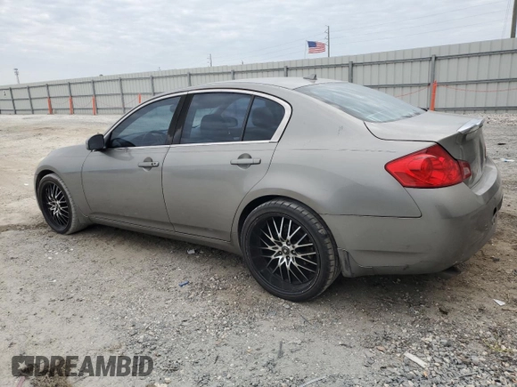 2007 Infiniti G35 Journey with VIN JNKBV61E67M725255, listed as a Copart auction lot 76251064 with 214,985 mi miles and Salvage Title. Bid and sale history available at DreamBid. Image 2.