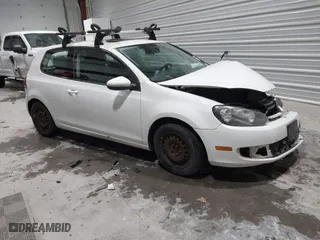 2012 Volkswagen Golf w/Conv & Sunroof with VIN WVWAB7AJ9CW247825, listed as a IAAI auction lot 41321124 with 209,612 mi miles. Bid and sale history available at carsss.com. Image 1.