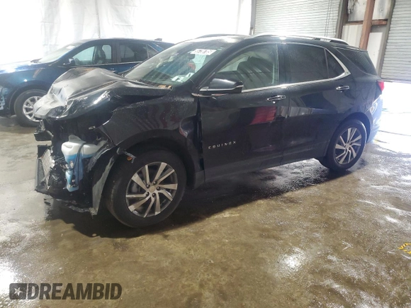2023 Chevrolet Equinox Premier z VIN 3GNAXXEGXPL215243, wystawiony jako Copart lot #55738705 z przebiegiem 37 281 mil mil oraz Szkoda całkowita • Salvage title. Historia ofert i sprzedaży dostępna na DreamBid. Obrazek 1.