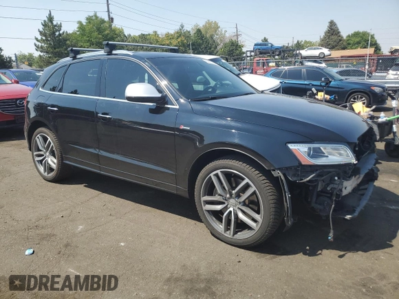 2017 Audi SQ5 Premium Plus with VIN WA1CCAFP7HA002360, listed as a Copart auction lot 65685024 with 130,385 mi miles and Clean Title. Bid and sale history available at carsss.com. Image 4.