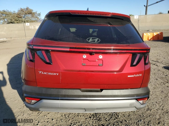 2025 Hyundai Tucson Hybrid SEL Convenience with VIN KM8JCDD1XSU258958, listed as a Copart auction lot 87746595 with 2,028 mi miles and Salvage Title. Bid and sale history available at carsss.com. Image 6.