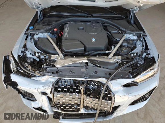 2024 BMW 4 Series 430i с VIN WBA23AT03RCP34674, выставлен на аукционе Copart как лот 57305345 с пробегом Не указан миль и Списание • Salvage title. История ставок и продаж доступна на DreamBid. Изображение 11.