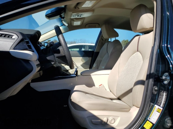 2020 Toyota Camry LE with VIN 4T1C11AK3LU399494, listed as a Copart auction lot 48527215 with 43,454 mi miles and Salvage Title. Bid and sale history available at carsss.com. Image 7.