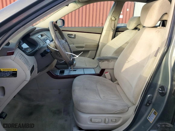 2007 Hyundai Azera SE with VIN KMHFC46F97A186299, listed as a Copart auction lot 85229034 with 112,180 mi miles and Non Repairable. Bid and sale history available at carsss.com. Image 7.