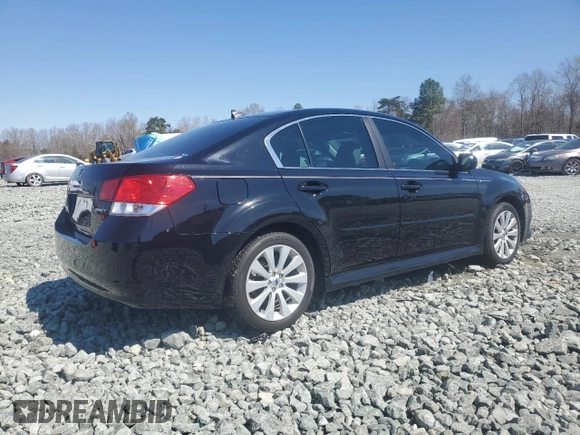 2012 Subaru Legacy Limited with VIN 4S3BMCJ62C3030668, listed as a Copart auction lot 50011615 with 139,630 mi miles and Salvage title. Bid and sale history available at DreamBid. Image 3.