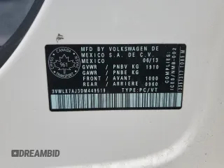2013 Volkswagen Jetta SEL with VIN 3VWLX7AJ3DM449519, listed as a Copart auction lot 56402775 with 120,127 mi miles and Salvage title. Bid and sale history available at DreamBid. Image 13.