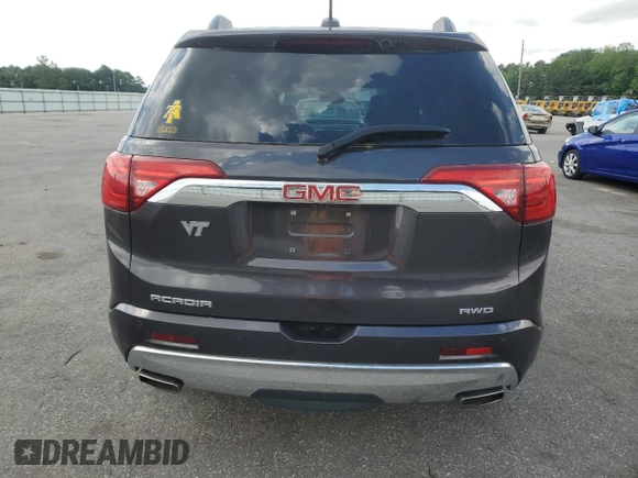 2017 GMC Acadia Denali with VIN 1GKKNXLS9HZ307629, listed as a Copart auction lot 55249755 with 103,704 mi miles and Clean Title. Bid and sale history available at carsss.com. Image 6.