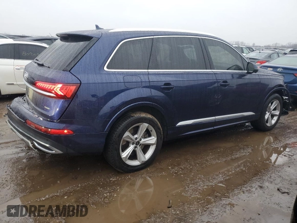 2021 Audi Q7 Premium z VIN WA1AJAF70MD026781, wystawiony jako Copart lot #86375774 z przebiegiem 92 998 mil mil oraz Szkoda całkowita • Salvage title. Historia ofert i sprzedaży dostępna na DreamBid. Obrazek 3.