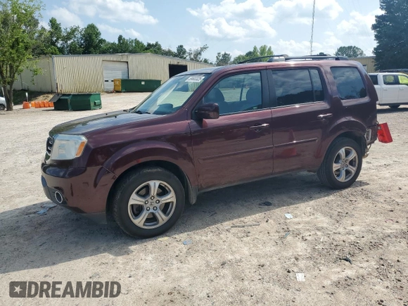 2013 Honda Pilot EX-L with VIN 5FNYF4H55DB006389, listed as a Copart auction lot 59683325 with 181,803 mi miles and Salvage title. Bid and sale history available at DreamBid. Image 1.