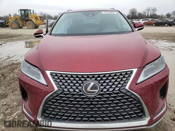 2022 Lexus RX with VIN 2T2HZMDA8NC315799, listed as a Copart auction lot 41355993 with 29,886 mi miles. Bid and sale history available at carsss.com. Image 10.