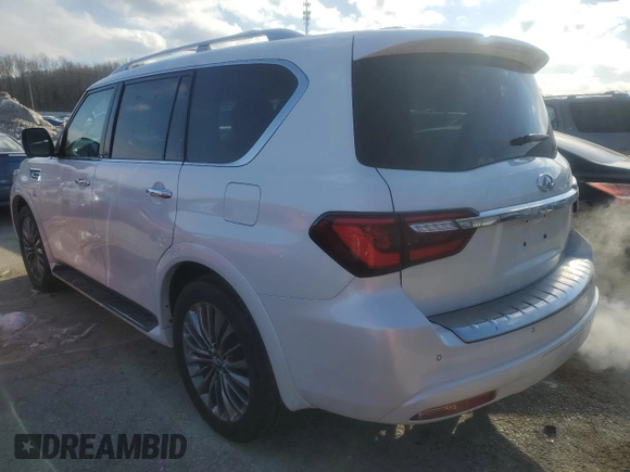 2019 Infiniti QX80 LUXE with VIN JN8AZ2NE3K9235859, listed as a Copart auction lot 88677275 with 65,087 mi miles and Salvage Title. Bid and sale history available at carsss.com. Image 2.
