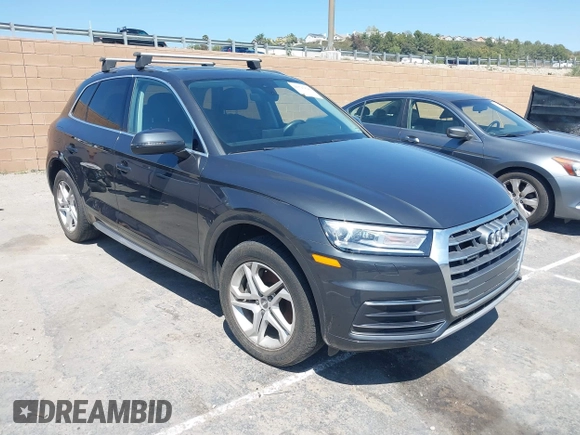 2019 Audi Q5 Premium with VIN WA1ANAFYXK2093555, listed as a IAAI auction lot 41527826 with 55,955 mi miles and . Bid and sale history available at DreamBid. Image 1.
