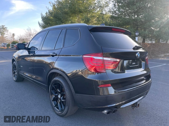 2013 BMW X3 xDrive28i with VIN 5UXWX9C57D0A31965, listed as a Copart auction lot 56250005 with 150,097 mi miles and Clean Title. Bid and sale history available at DreamBid. Image 3.