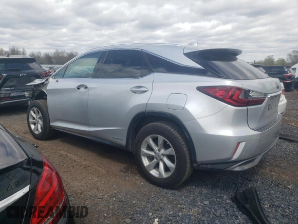 2016 Lexus RX 450h with VIN 2T2BGMCA4GC007917, listed as a Copart auction lot 52863205 with 93,309 mi miles and Salvage Title. Bid and sale history available at DreamBid. Image 2.