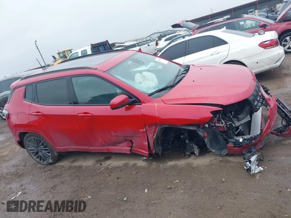 2022 Jeep Compass High Altitude with VIN 3C4NJDCB1NT213153, listed as a IAAI auction lot 41605539 with 36,519 mi miles and . Bid and sale history available at DreamBid. Image 14.