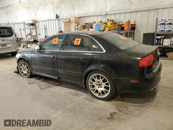 2006 Audi S4 z VIN WAUGL78E66A031851, wystawiony jako Copart lot #58134615 z przebiegiem Nie podano mil oraz Tytuł czysty. Historia ofert i sprzedaży dostępna na DreamBid. Obrazek 2.