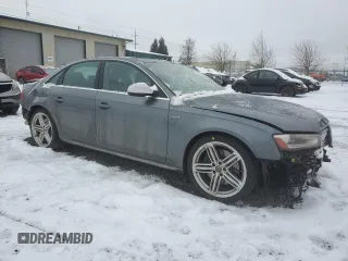 2013 Audi S4 Prestige with VIN WAUKGAFL1DA050754, listed as a Copart auction lot 45048155 with 82,012 mi miles and Salvage Title. Bid and sale history available at DreamBid. Image 4.
